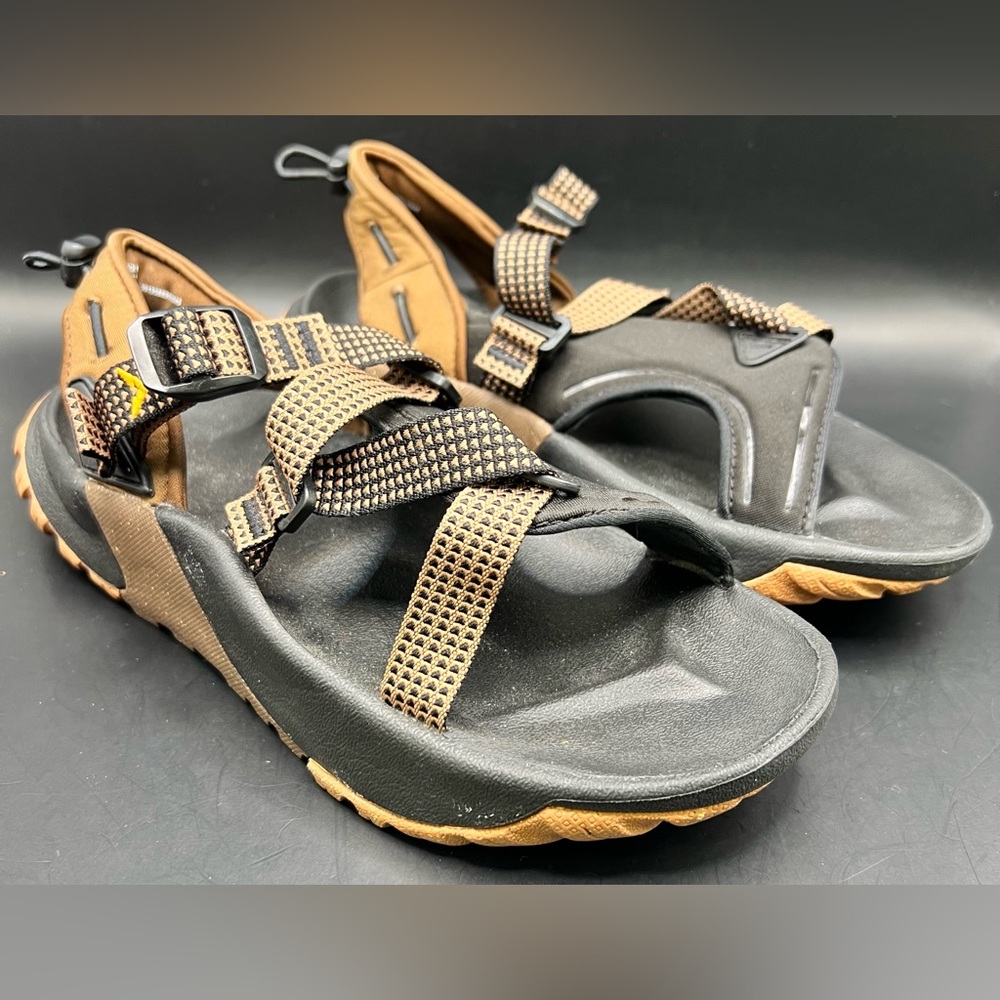 Nike - Womens Oneonta, Black/Tan Sandals, Size: 7